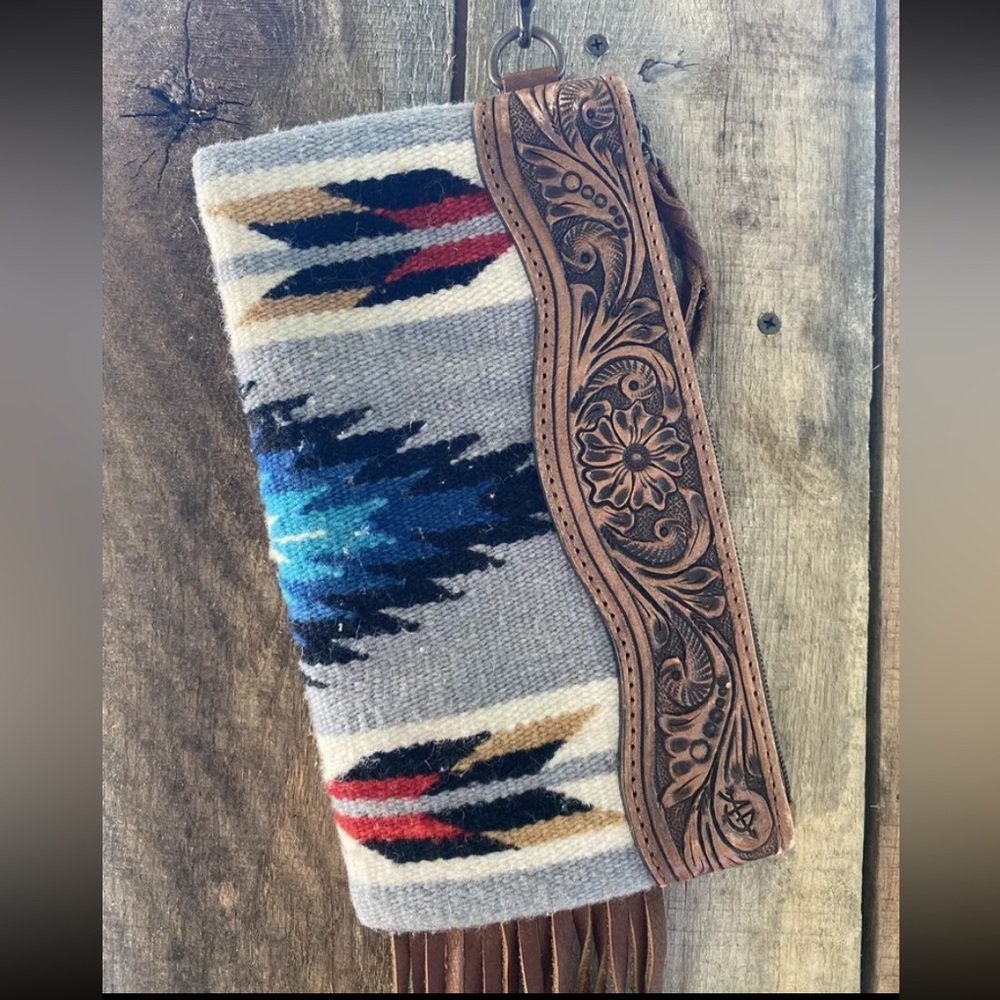 American Darling Brand Saddleblanket Wristlet